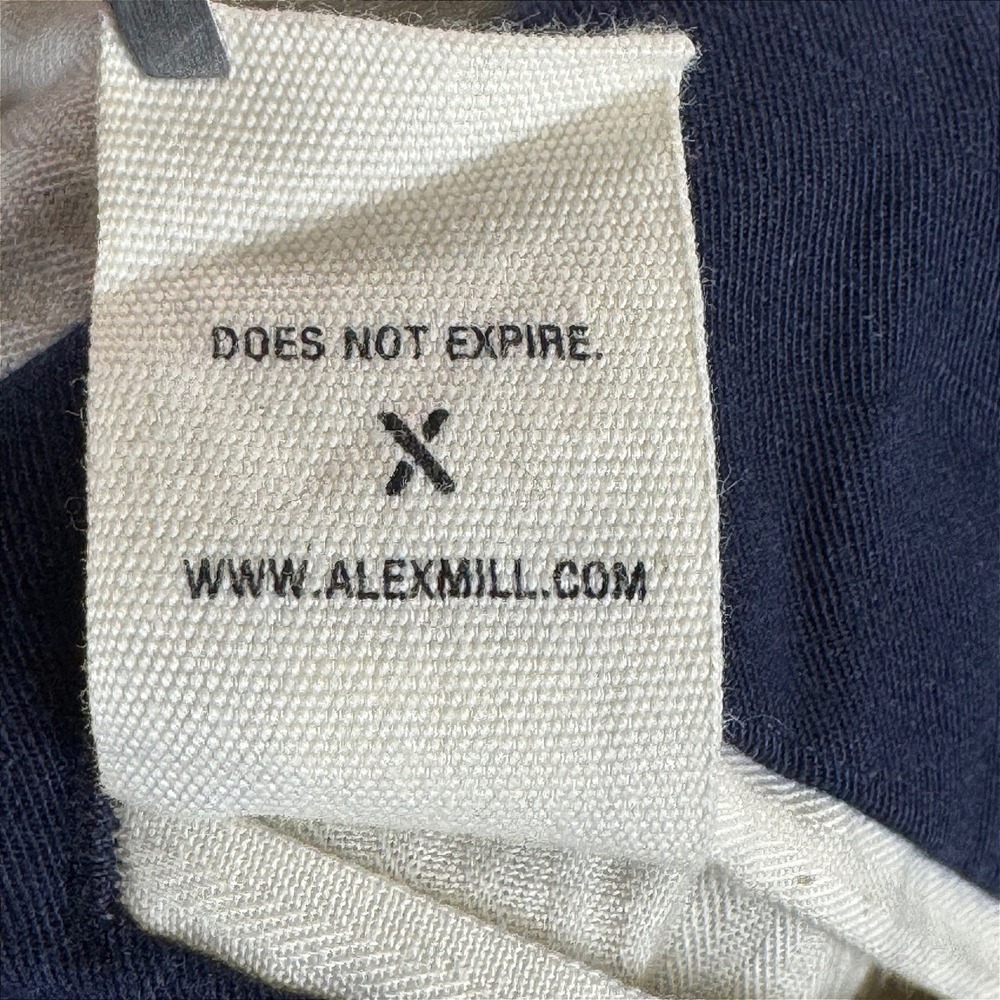 Alex Mill Blazer Mens S Navy Cotton Linen Unstructured Patch Pocket 2 Button - Picture 7 of 8